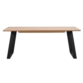 Rowico | Melville planke spisebord | Hvidpigmenteret inkl. 2 tillægsplader